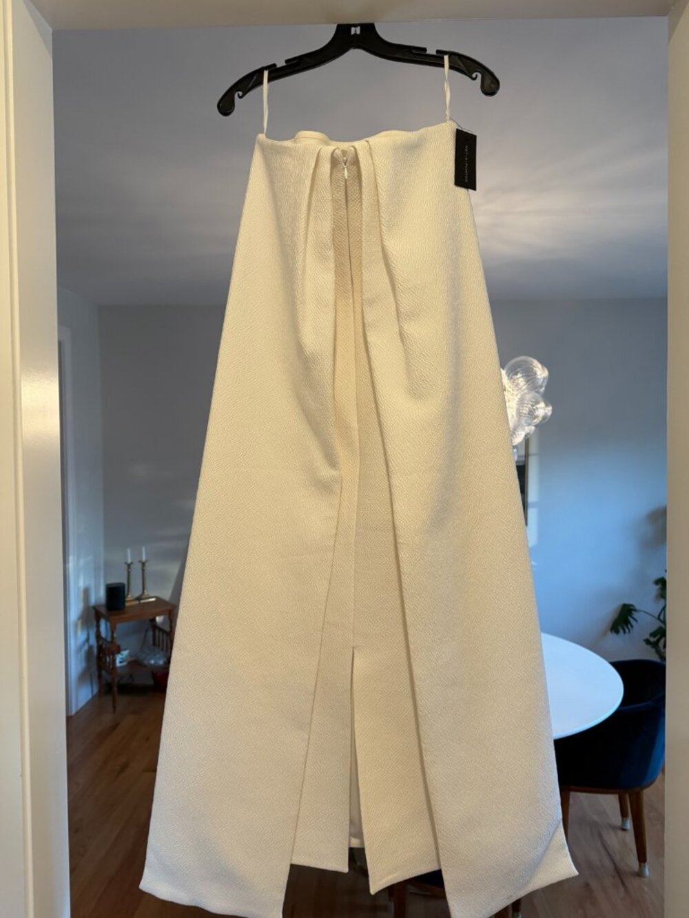 NWT Emilia Wickstead Xanthe Dress UK 12 | Strapless-Cape Cloqué Bridal White - Picture 3 of 6